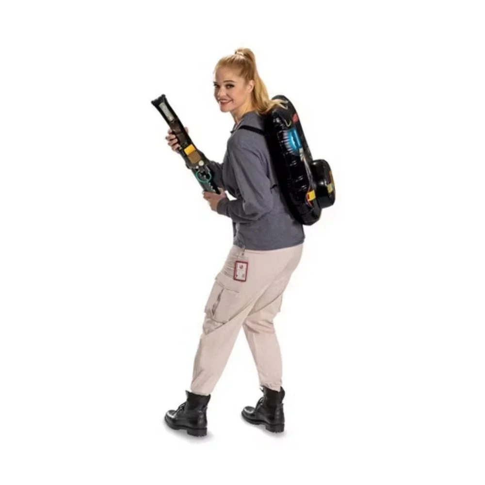 GHOSTBUSTERS Frozen Empire INFLATABLE PROTON PACK w Badge  Halloween Costume Kit